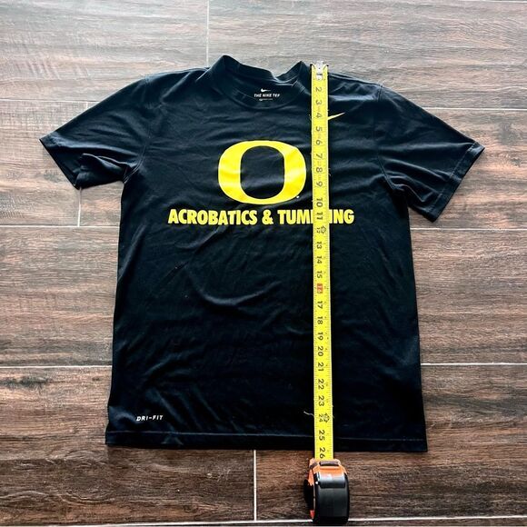 Nike Oregon Ducks Black Yellow Tee Acrobatics & Tumbling Medium - Picture 4 of 6